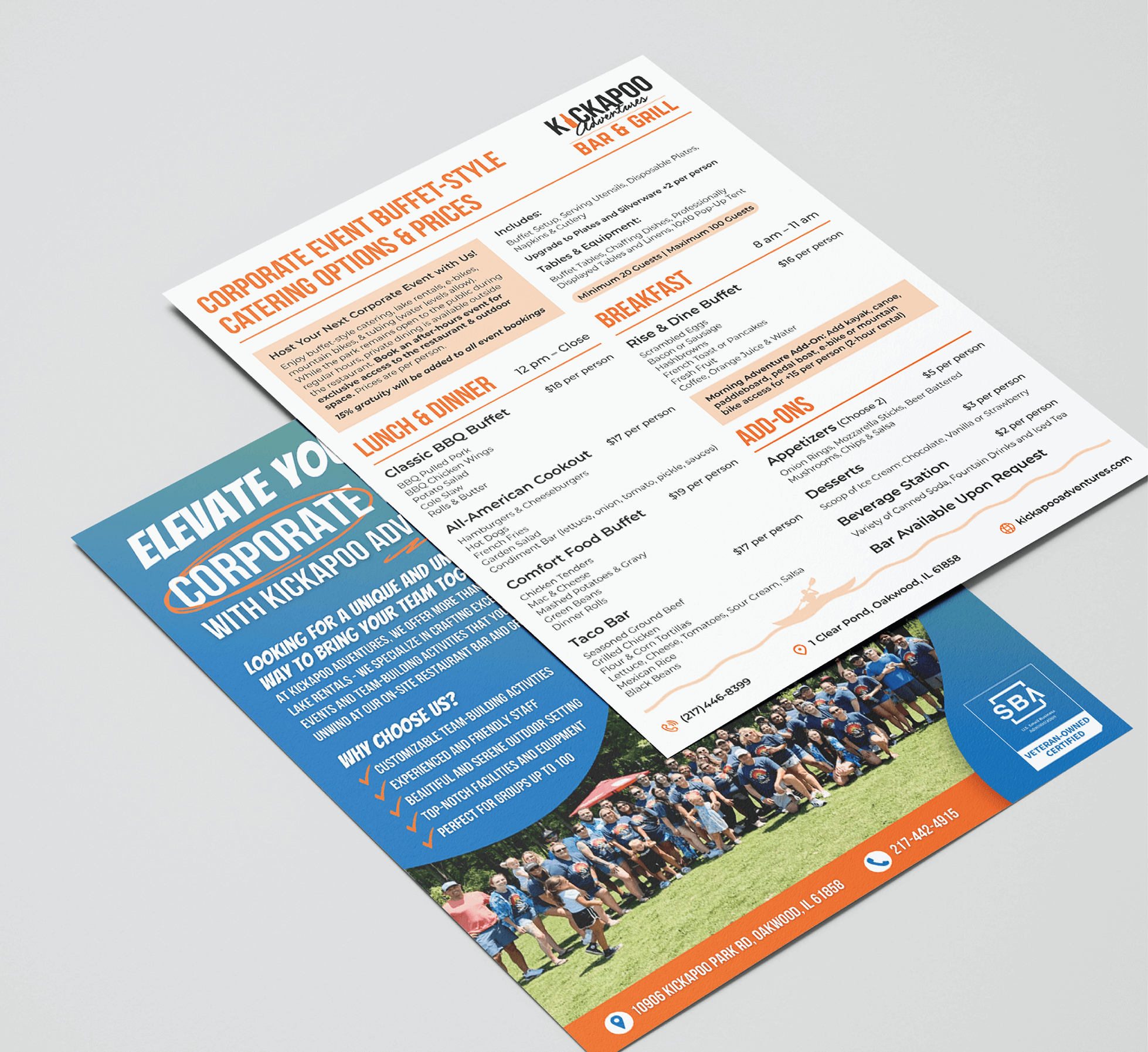 Kickapoo Corporate Event Flyers 1